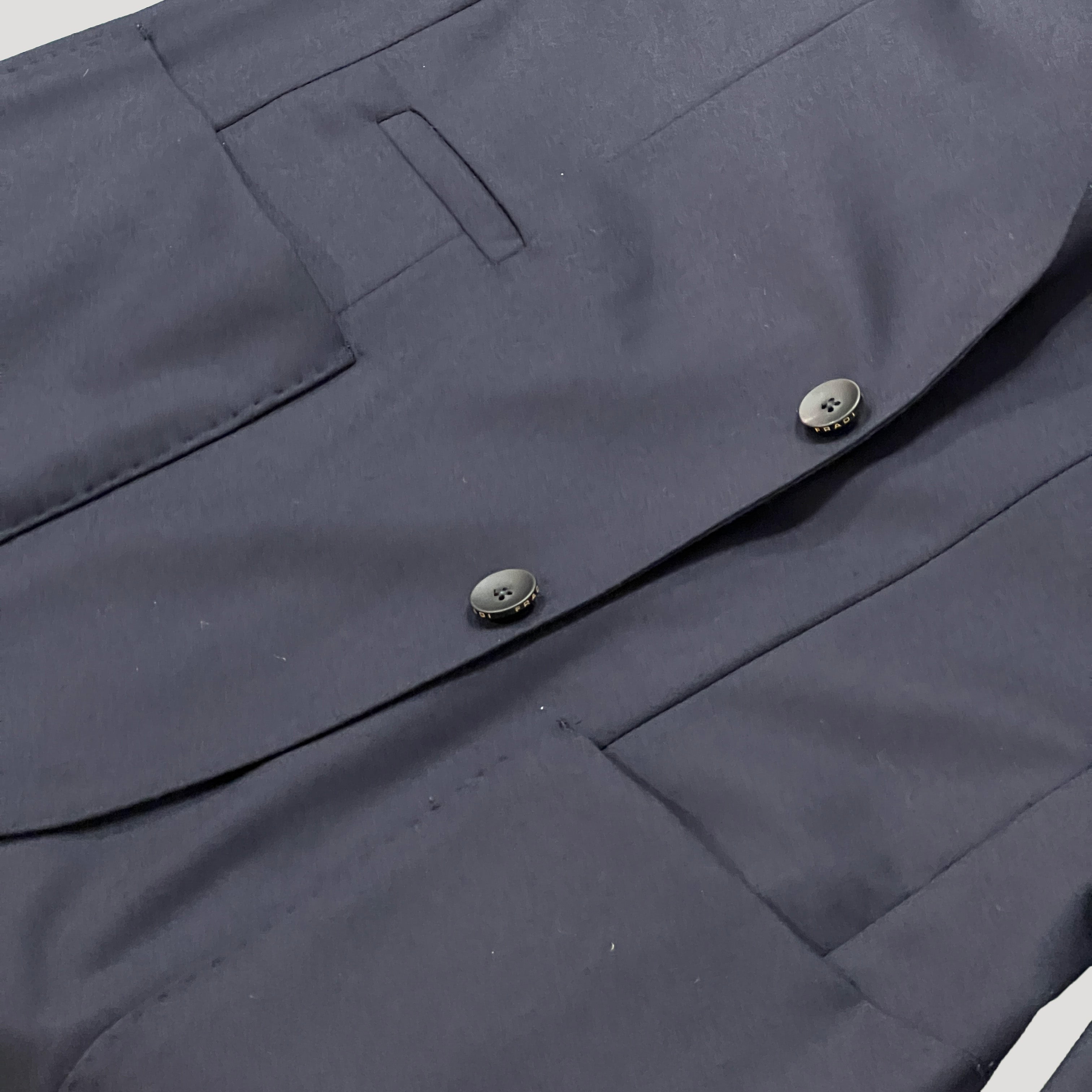 VITALE BARBERIS CANONICO  VIRGIN WOOL JACKET - NAVY BLUE