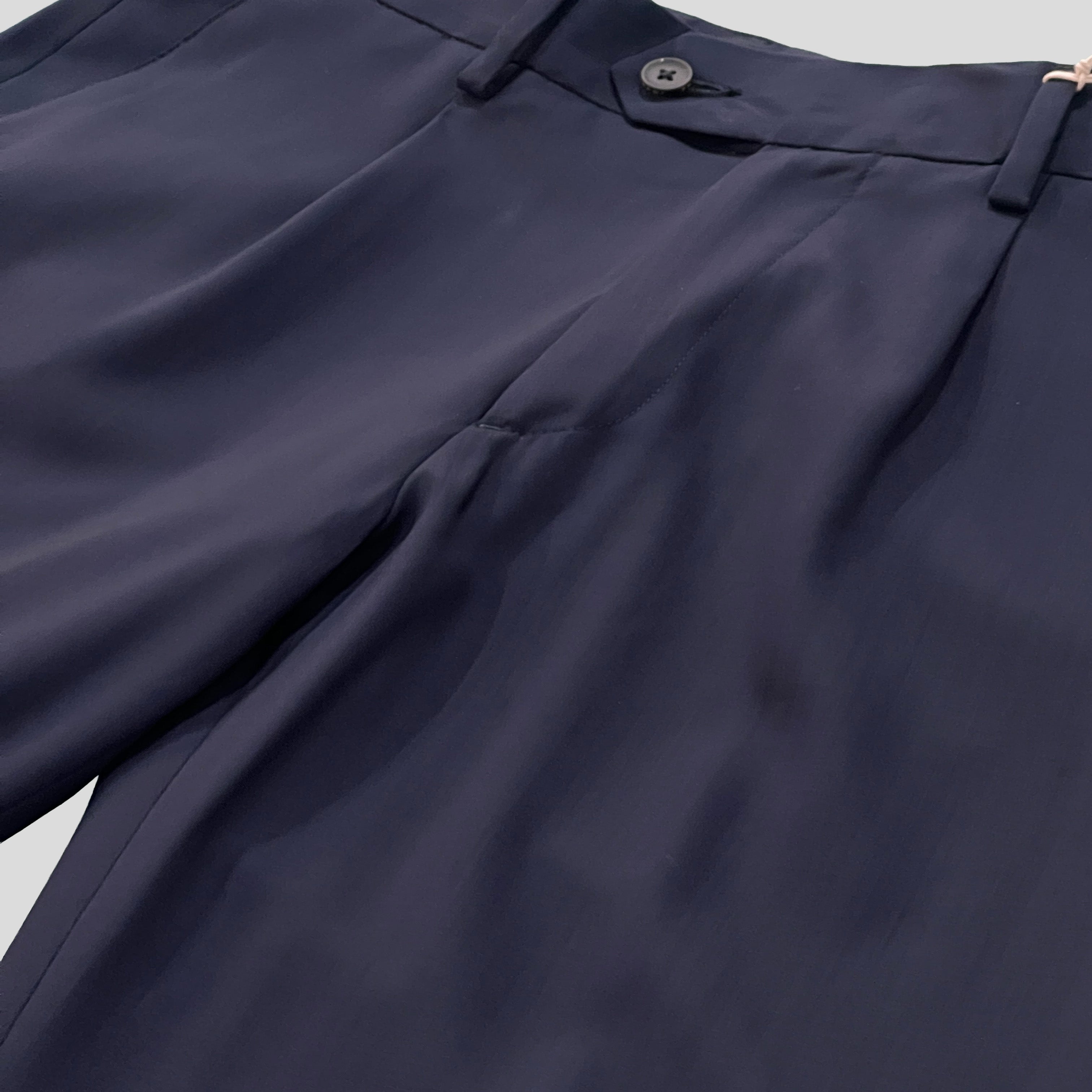 WOOL PANT - NAVY BLUE