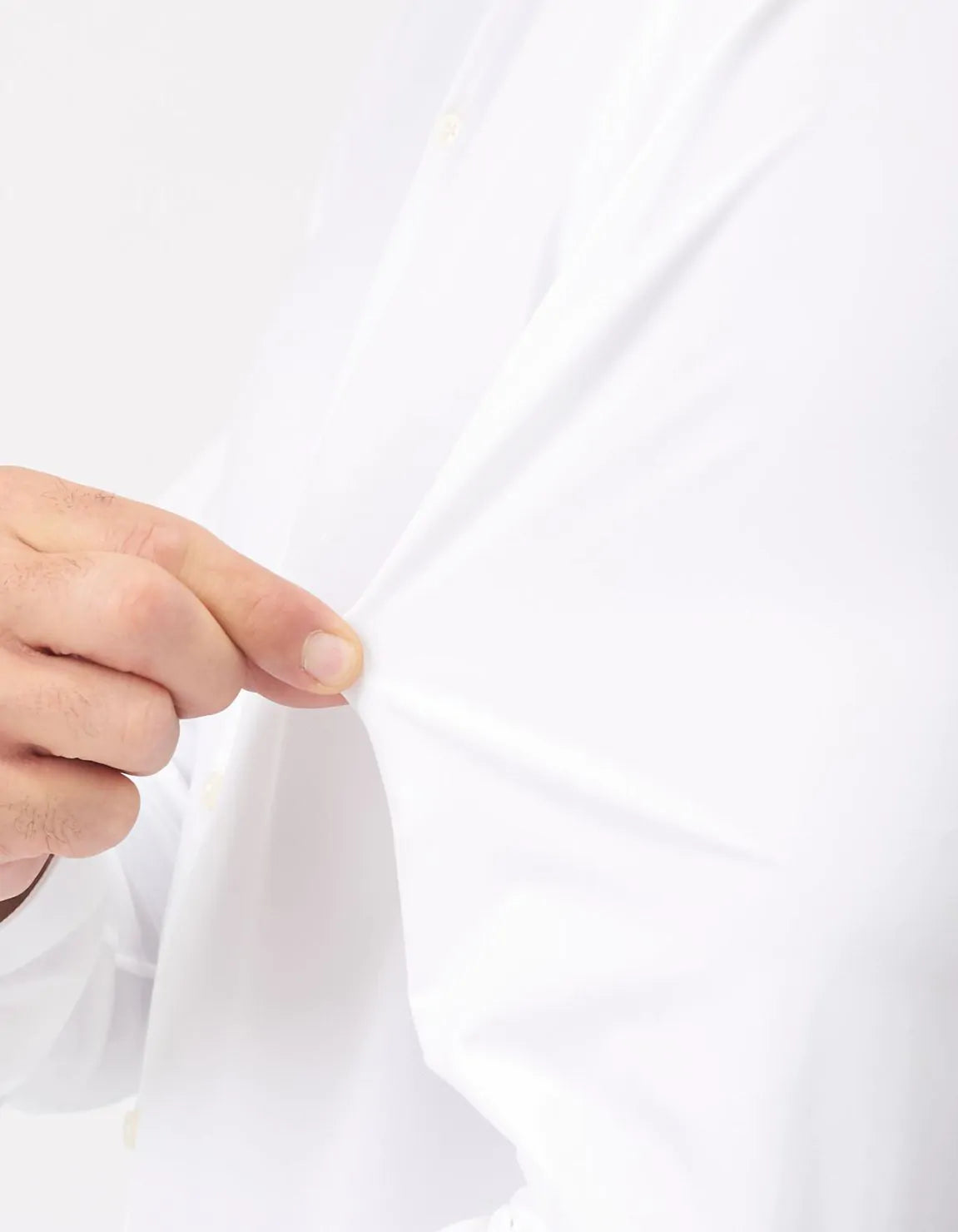 XACUS SHIRT COLLAR CUTAWAY WHITE TWILL