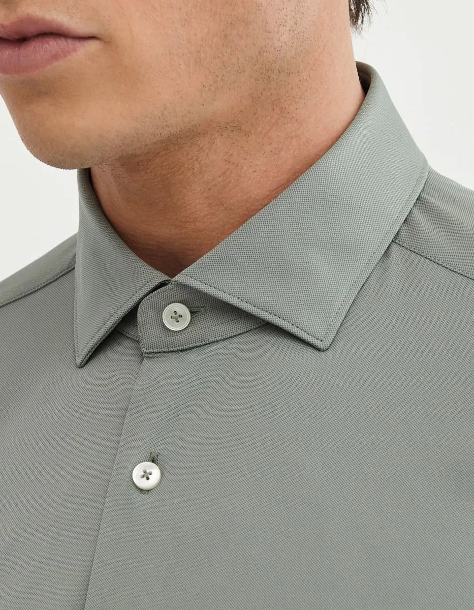XACUS GREEN ACTIVE TAILOR FIT SHIRT