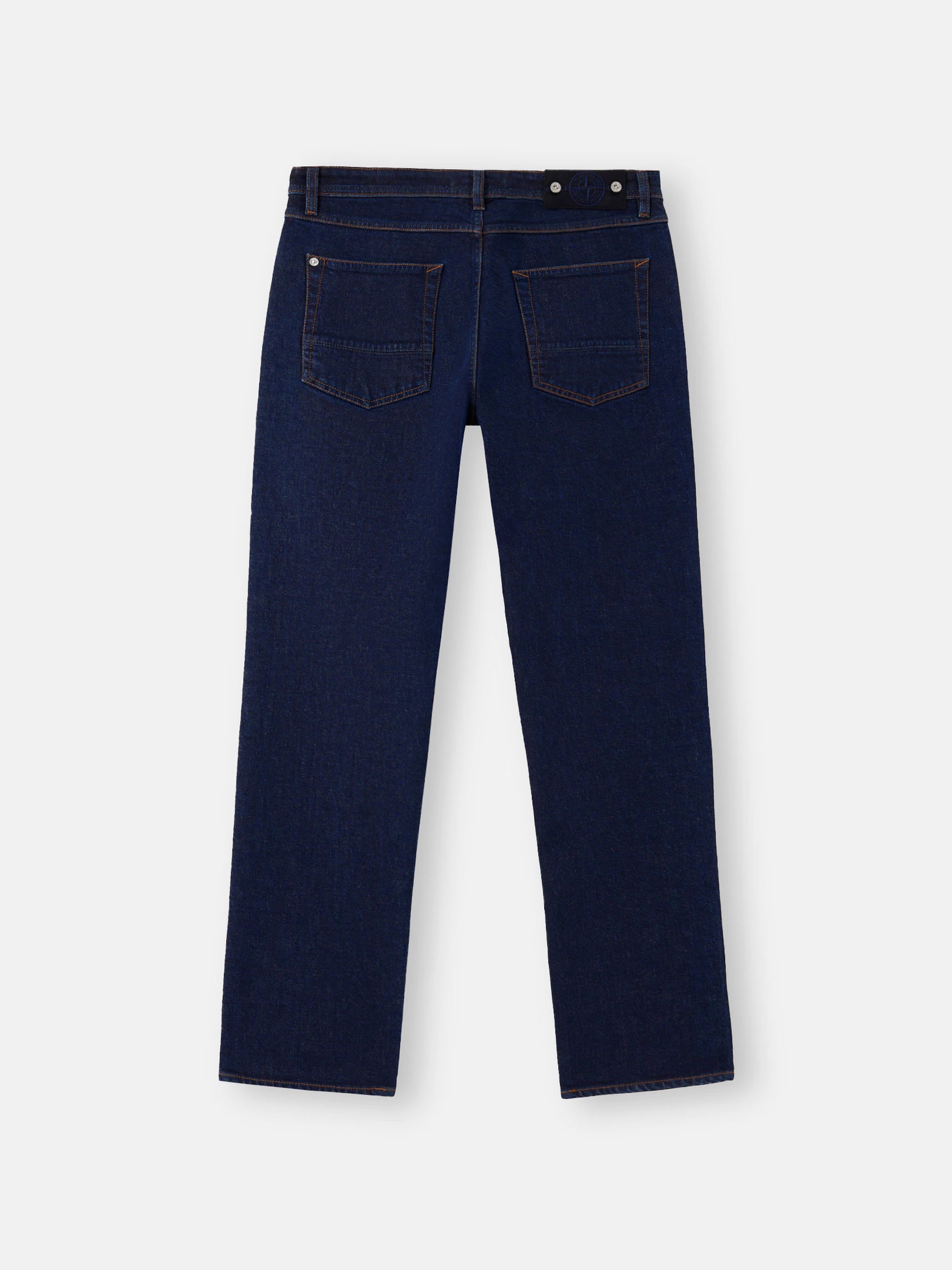 STRETCH INDIGO DENIM-RINSED