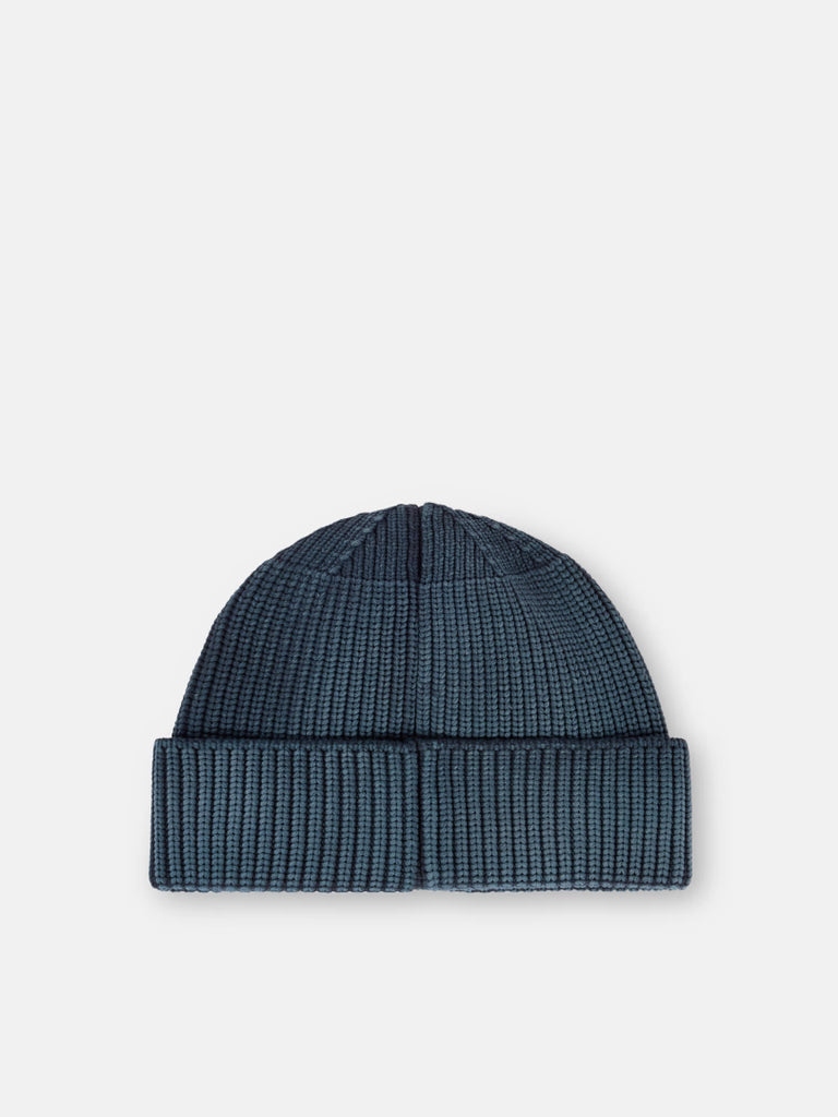 BLUE BEANIE WITH COMPASS LOGO
