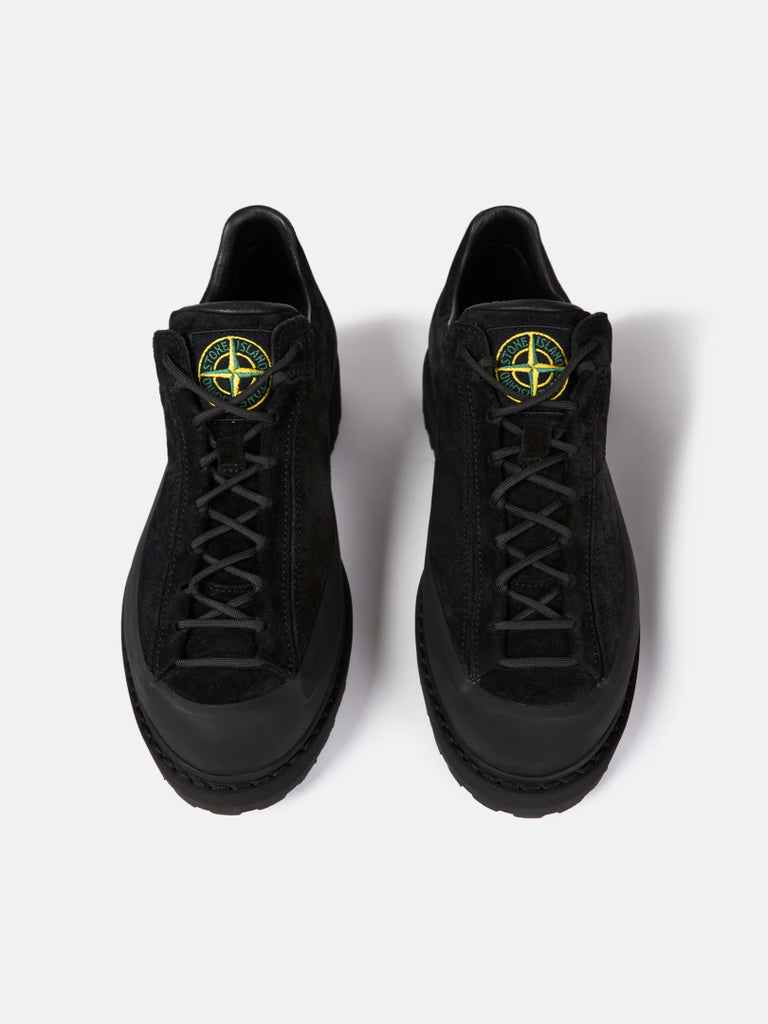 BLACK LACE UP SUEDE SHOES