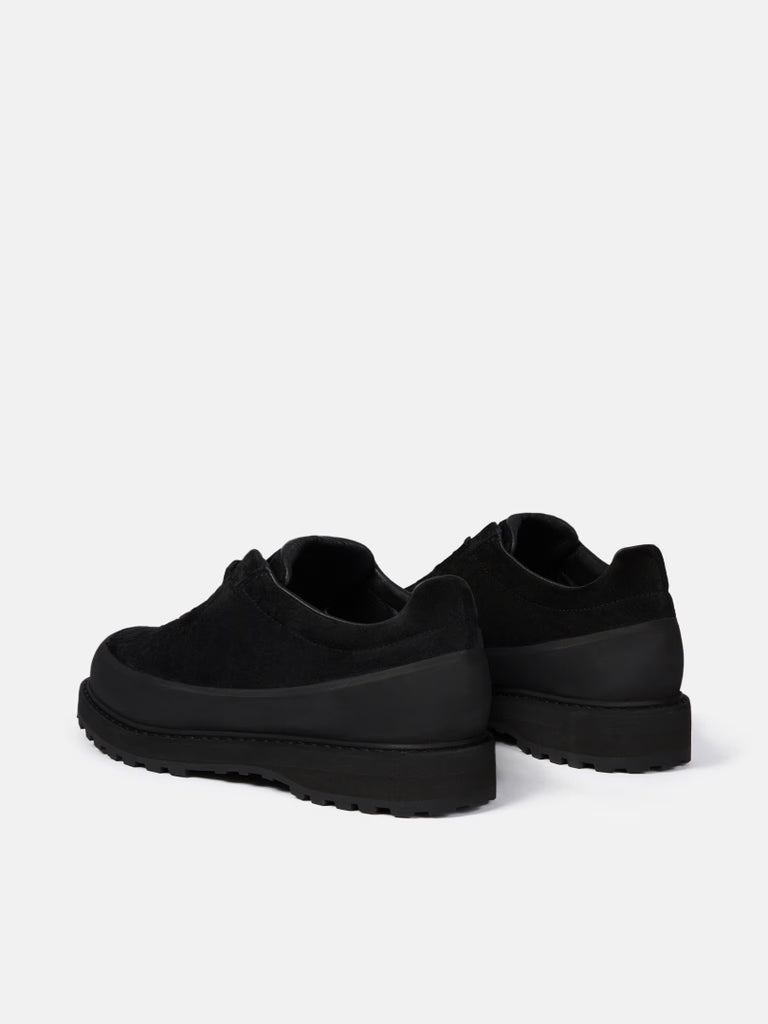 BLACK LACE UP SUEDE SHOES