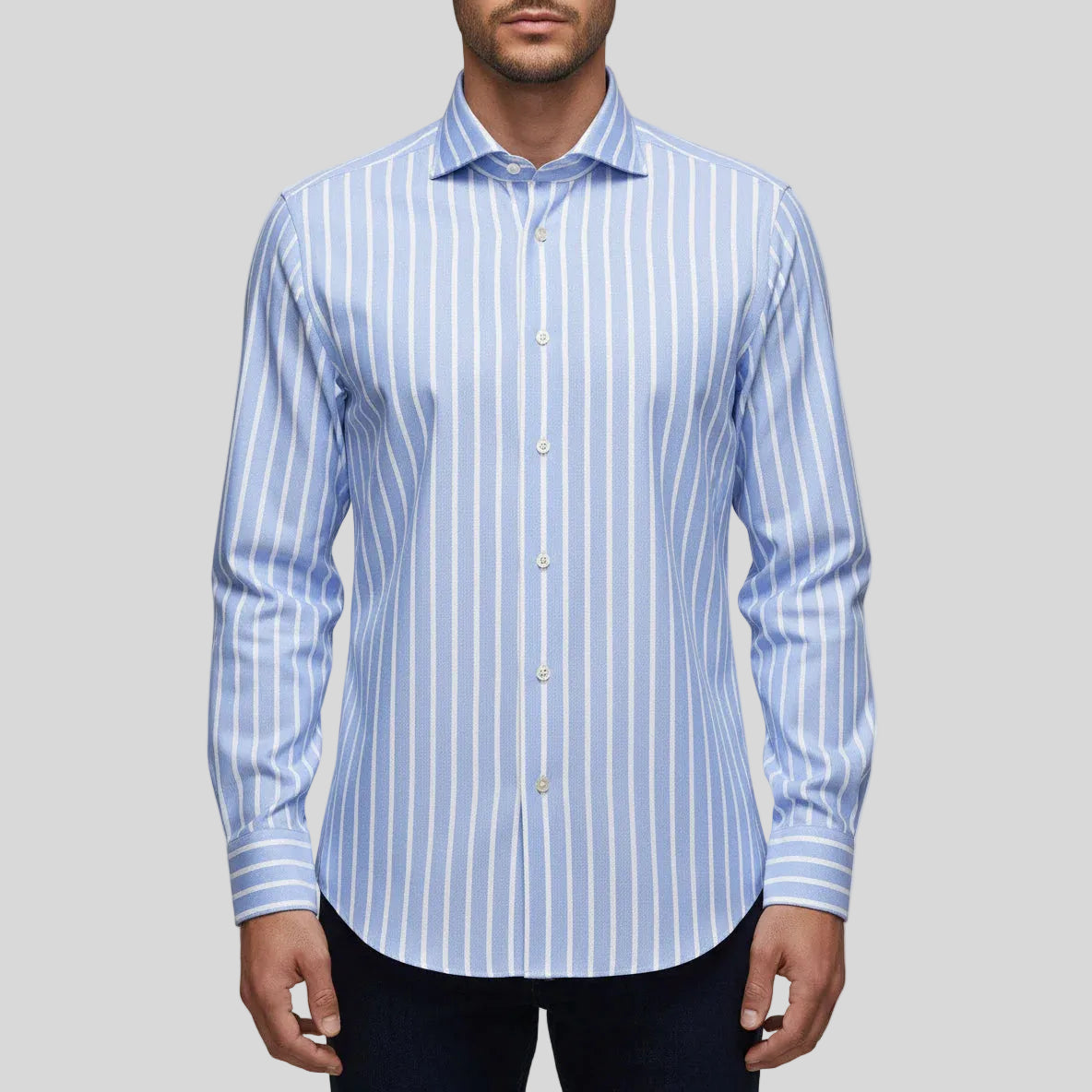 TWILL SHIRT - BRIGHT BLUE